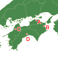 A:高松市B:徳島市C:松山市D:高知市